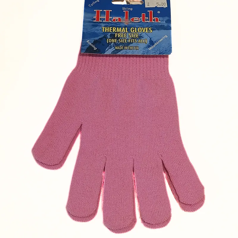 Haleth Unisex Meraklon Gloves in Pink